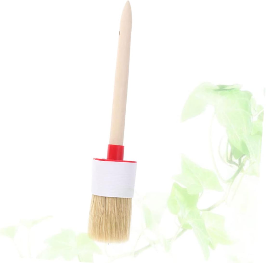 Ergonomic Wooden Handle Oil Brush Round Bristle Brush for BBQ Painting for Boys and Girls
