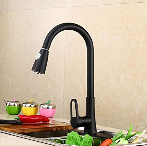 Grifo de cocina extraíble con giro 360 y mezcla de agua fría y caliente