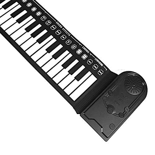 COMETX Piano à rouler à la main 49 touches pliable portable avec haut-parleur intégré pour adultes/débutants - Les Beatles, Paul McCartney, John Lennon, RIngo Starr, George Harrison COMETX Piano à rouler à la main 49 touches pliable portable avec haut-parleur intégré pour adultes/débutants – Image 4