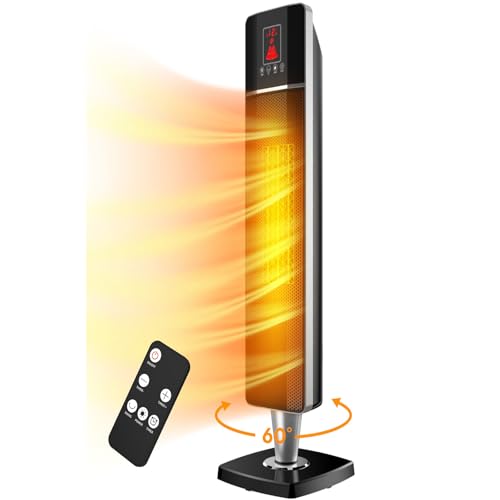 Image of COMFYHOME 78Cm 2000 /1000 Watts Room Heater for Home with Remote,12H Timer,Overheat&Tip-Over Protection,Isi Approved,PTC Ceramic Electric Fan Heater - X-Large