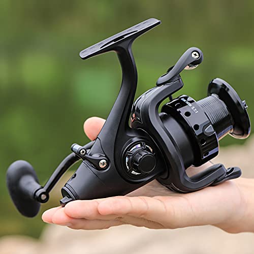Image of Sougayilang Spinning Fishing Reel 12+1BB Metal Body Smooth Carp Spinning Reels for Saltwater Freshwater Fishing-BE5000