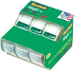 Scotch Brand Learning Resources MMM3105 Scotch Magic Tape 3/4 Inch X 300 Inches 3 ea, Translucent (55)