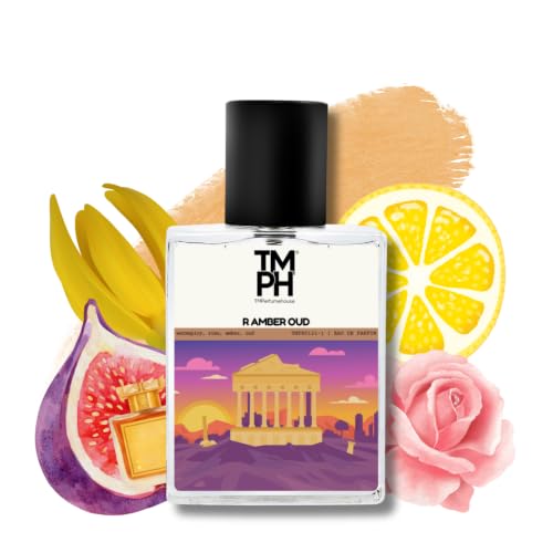 Image of TMPerfumehouse R Amber Oud EDP for Men & Women | Rich, Woody & Long Lasting Perfume Spray | Rose, Amber & Warmspicy Fragrance | Luxury Gift for Him & Her | TMPH | 50ml