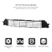 CarPartsDepot Front Lower Grille Black Bumper Cover Grill Compatible With Toyota Corolla Sedan 2011-2013 Base S LE CE XRS L 5311202280 TO1036125