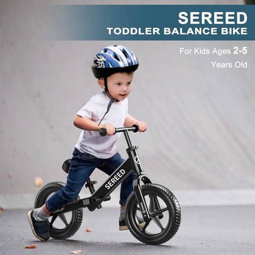 image for SEREED Toddler Balance Bike 2 Year Old, No Pedal Kids Toy Bike for 2-5