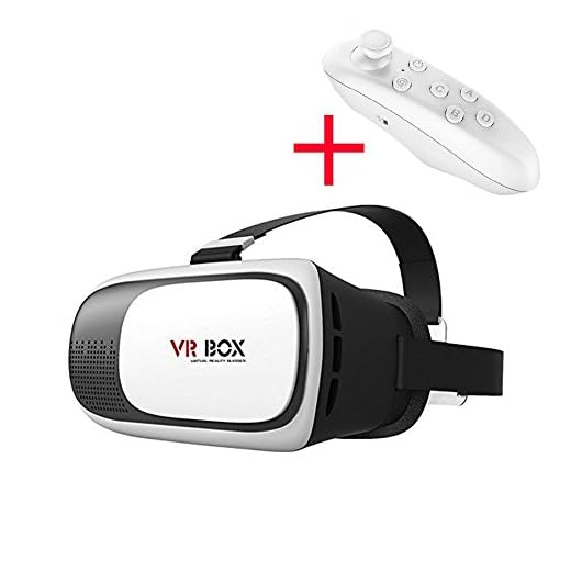 niceEshop(TM) VR-BOX2 VR Caja de Realidad Virtual 3D del Receptor de Cabeza de Vídeo Juego de la Película de los Gafas