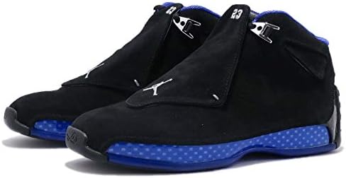 Amazon.com: Nike Air Jordan 18 Retro Zapatillas De Basquetbol Rarity 2018  Blanco/Azul/Plata, 8.5 : Ropa, Zapatos y Joyería