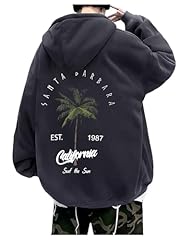 Dark Grey Letter Graphic Print