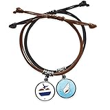 Klassifizierung: Armband DIYthinker La Thailand J\'aime la thailand, Herz, Möwe, Armband, Kordel, Armband, Leder, konisch