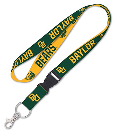 NCAA Baylor Bears 2-Tone 1'' Width Color Lanyard w/Detachable Buckle (16 Inch Opening)