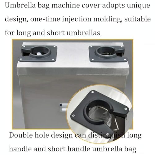 Distributore automatico della borsa dell'ombrello per coperture bagnate dell'ombrello, macchina del grado commerciale a mani libere per hotel, banche, aeroporti e centri commerciali