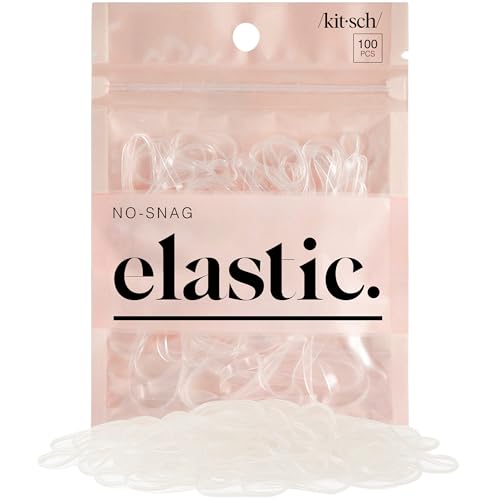 Kitsch No Snag Small Elastic Hair Ties - 1pack, 100pcs