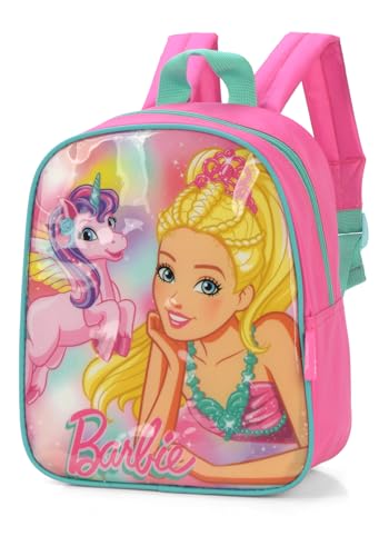 Mochila Infantil, Barbie Petit, P, Verde, Luxcel