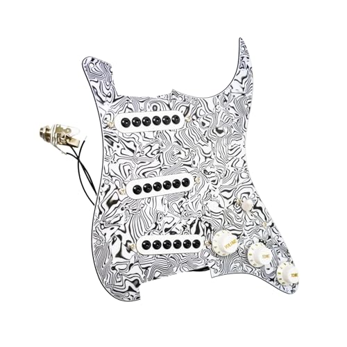 Pickguard pré câblé SSS kit bobine unique pour guitare électrique plaque de protection