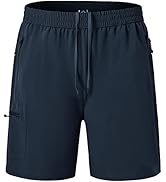 BGOWATU Men's Running Hiking Shorts Stretch Quick Dry Lightweight Athletic Short with 4 Pockets