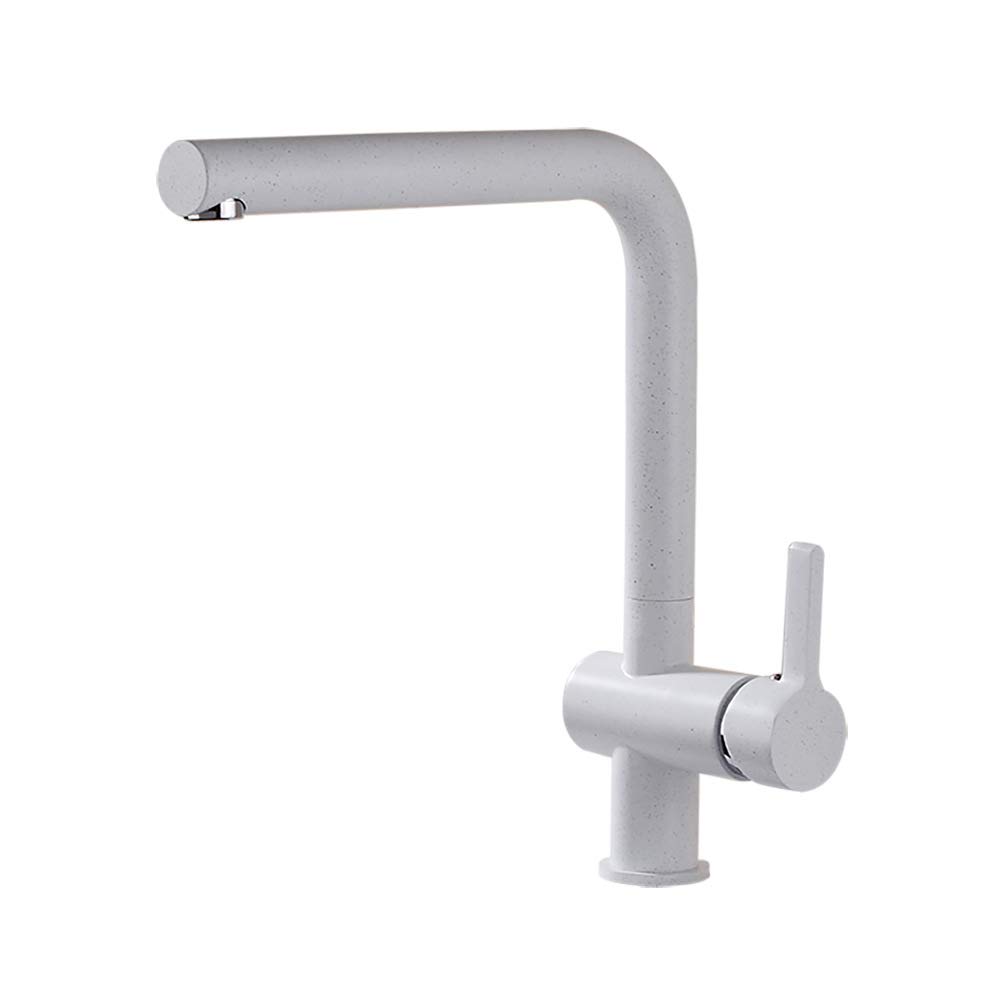 ZYCHSJXA Kitchen Taps Mixer Tap with Rotating Sink Vegetable Basin Hot and Cold Water White