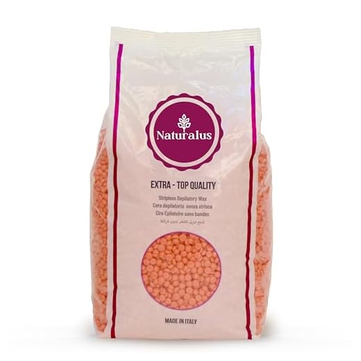 Naturalus Perle di Cera BrasilianaProfessionale Ceretta 1 kg Cera Depilatoria a Caldo Senza Strisce Professionale per Uomo e Donna a Bassa Temperatura Depilazione Indolore Made in Italy (Rosa)