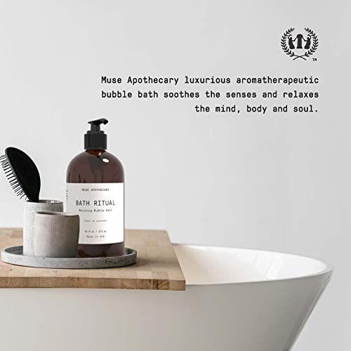 Muse Bath Apothecary Bath Ritual - Aromatic And Nourishing Bubble Bath, Infused With Natural Aromatherapy Essential Oils - 16 Oz, Fleur Du Lavender, 2 Pack #TOP1