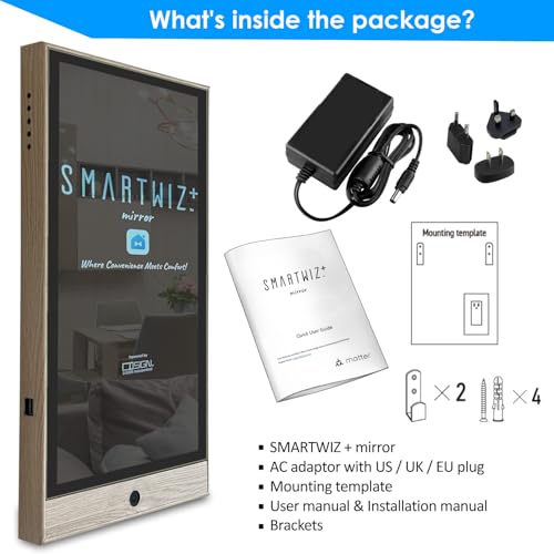 Image of SmartWiz＋+ Mirror | 21.5'' Smart Home Controller | Matter Compatibility Equipped with Gesture UI