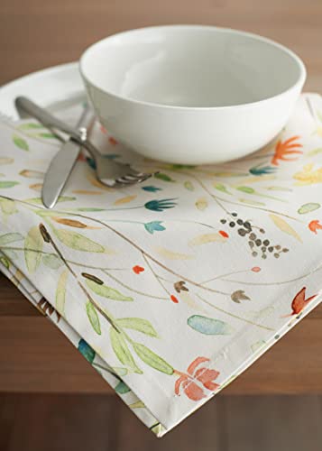 Maison D' Hermine Colmar 100% Cotton Soft And Comfortable Set Of 4 Napkins Perfect For Family Dinners | Weddings | Cocktail | Kitchen | Spring/Summer (20 Inch By 20 Inch). #TOP4