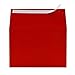 A7 Red Invitation 5x7 Envelopes 100 Pack- Self Seal, Square Flap,Perfect for 5x7 Cards, Weddings, Birthday, invitations, Graduation, Baby Shower, 5.25 x 7.25 Inches, 100 Pack, (Red)