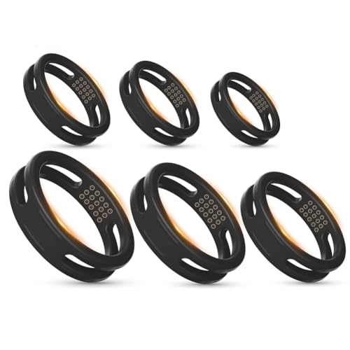 ペニスリング コックリング 6点セット シリコン製 男性用 包茎リング 通気孔 Smぺニス拘束具 日常着可 - 画像5