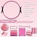 Pilates Kit Pilates Essentials Kit for Women 13 PCS Pilates Ring and Ball Set with Resistance Band,Adjustable Ankle Wrist Weights,Stretch Ring,Exercise Bands,Pilates Equipment for Home Workouts