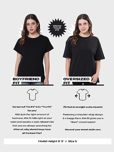 Image of Bewakoof Women's Cotton Oversized Fit T-Shirt