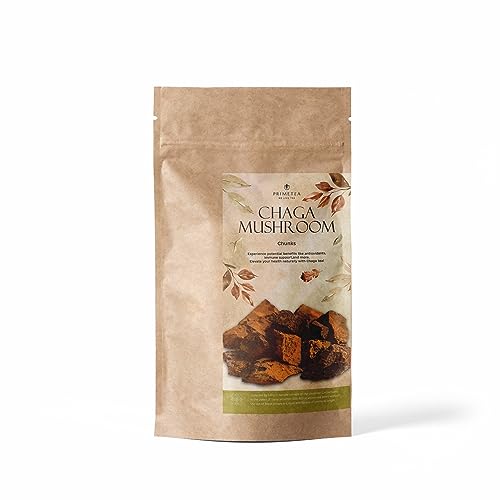Prime Tea - Organic Premium Chaga Mushroom Chunks for Enhanced