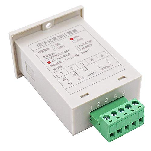 Twidec 6 Dígitos 0-999999 Contador De Tráfego Do Cliente 100V-240Vac Conduziu Display Automático Con