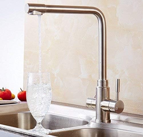 WHLTYH Water Filter Taps Kitchen Faucets Purified Water Mixer Kitchen Sink Faucet Water Tap Stainless Steel Mixer
