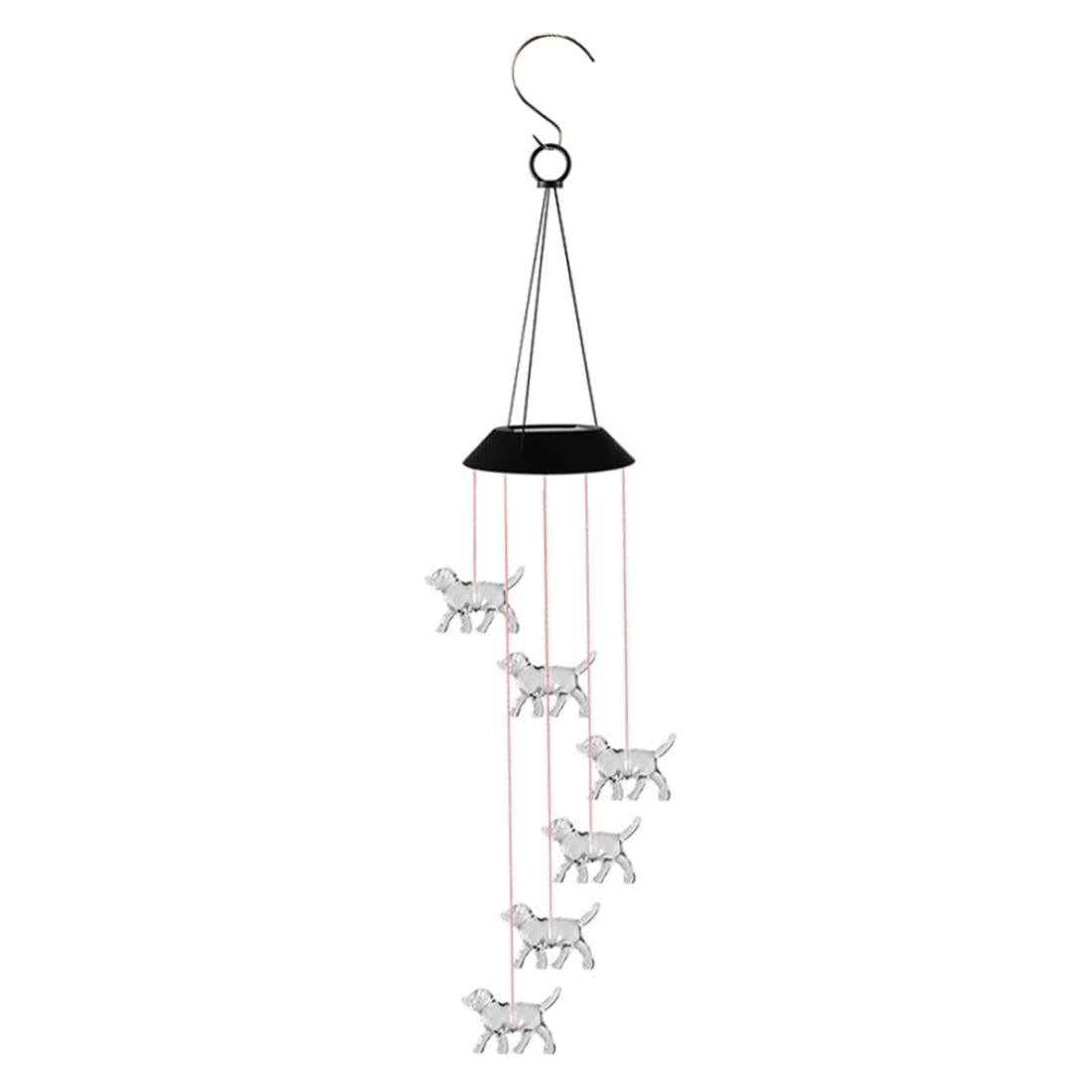 Campanillas de viento solares decorativas para crear un ambiente relajante en terrazas