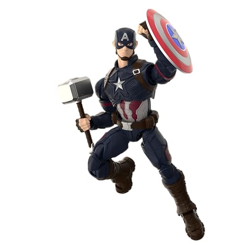 Image of Blokees - Champion Class - Marvel Infinity Saga - Captain America CC03 Model Kit - Assembly Required - No Tools - No Cutting - No Glue - No Paint - Age 14+
