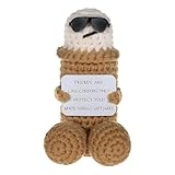 yivom Plüsch-Penis mit Positive Geschenke, Positive Kartoffel Penis Geschenke Spaßartikel Lustige Geschenke für Männer Als Scherzartikel（Sonnenbrille tragen）