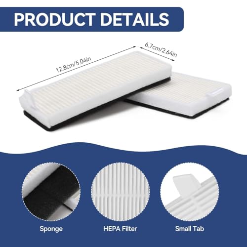 Image of Replacement Accessories Compatible with Ecovacs Deebot U2 Pro /U2 /DGN22 Robot Vacuum cleaning accesoriesU2 Pro /U2 /DGN22 (ED Y1 HEPA4)