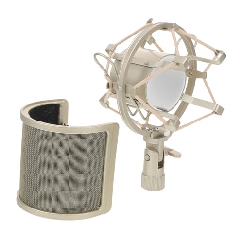 BESPORTBLE - BESPORTBLE Mikrofon-schalldämmung mit U-förmigem Popfilter und Stoßdämpfungshalterung für Klare Tonaufnahmen Windschutz für Headset-mikrofone und Zubehör für Aufnahmestudios