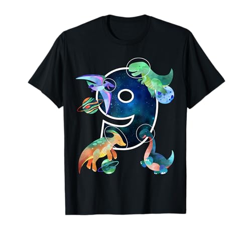 Kids Astronaut Outer Space Dinosaurs 9th Birthday Boy Gift Maglietta