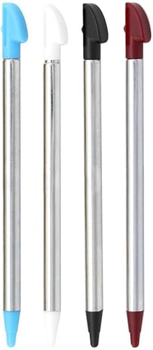 OSTENT Adjustable Metal Game Touch Stylus Pen for Nintendo 3DSLLXL Console Pack of 4