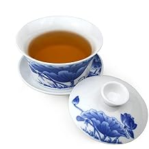 Gaiwan Chinese Kung Fu Sancai 8oz tureen Tray Cup Tea Set Bowl Saucer Lid Teacup