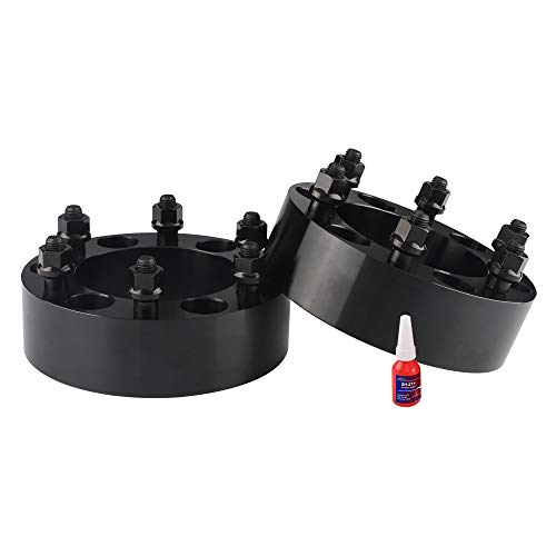 FLYCLE 2 inch 6x5.5 Wheel spacers for Tacoma 4Runner Tundra FJ Land Cruiser, 6x139.7mm Wheel Spacer 108mm Hub Bore with 12x1.5 ET Lug Nuts for Chevy Colorado GMC Canyon Fortuner GX460 GX470