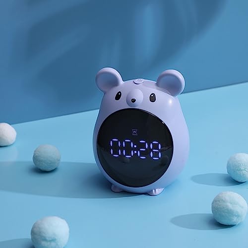 Reloj despertador para dormitorio infantil azul ideal junto a la cama de estudiantes