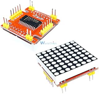 Red MAX7219 LED Dot Matrix Common Cathode Microcontroller Display Module Control 5V/3.3V LED Matrix 8x8 for Arduino