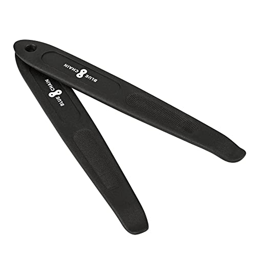Bluechain® Reifenheber Fahrrad Set 2-teilig Langversion/Fahrrad Mantelheber/Fahrrad Reifen Montagehebel aus Kunststoff
