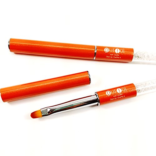 Nail Art Acrylic Gel Clean Up Brush Nail Art Tools Nail Art Brush Nail Brushes French Clean Nail Art Brush - (Oval No. 6)