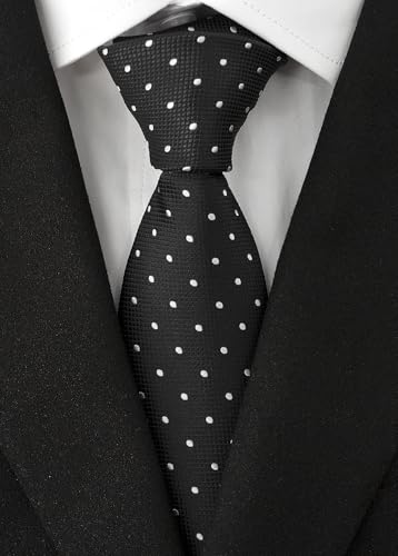 Image of Men's Necktie Classic Silk Tie Woven Jacquard Neck Ties 9 PCS