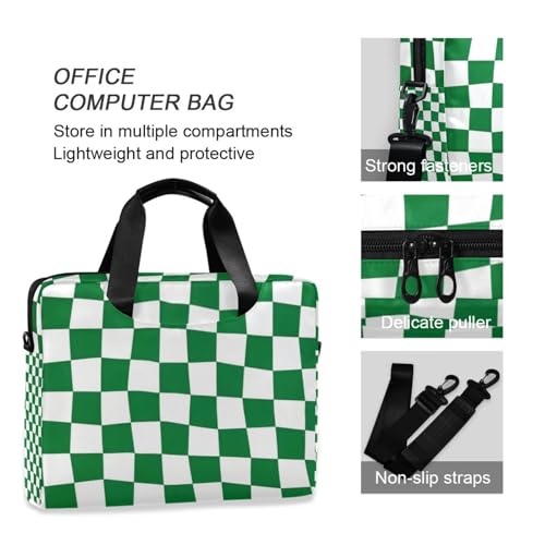 Bolso Maletín para Laptop 15.6 pulgadas Verde y Blanco miniatura 6