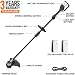 Litheli 20V Cordless String Trimmer - 14" Brushless Weed Eater With 2.5Ah Battery, Foldable, For Lawn Care