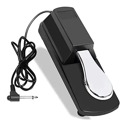 AKLOSIPY Pedal Universal con Interruptor Bipolar y Diseño Deslizante para Pianos y Teclados Digitales, Carcasa de Plástico de Alta Resistencia