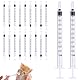 TEOZBLU 20 Stück 1 ml/cc Plastiktube, Mehrzweck-Messwerkzeuge, Einzeln verpackt
