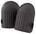 Kitchen-dream Rodilleras para Trabajar Jardinería Rodilleras con cojín Espuma EVA Forro Interior Suave Correas Ajustables Protectores de Rodillas para Deporte Trabajo al Aire Libre 1 par Negro